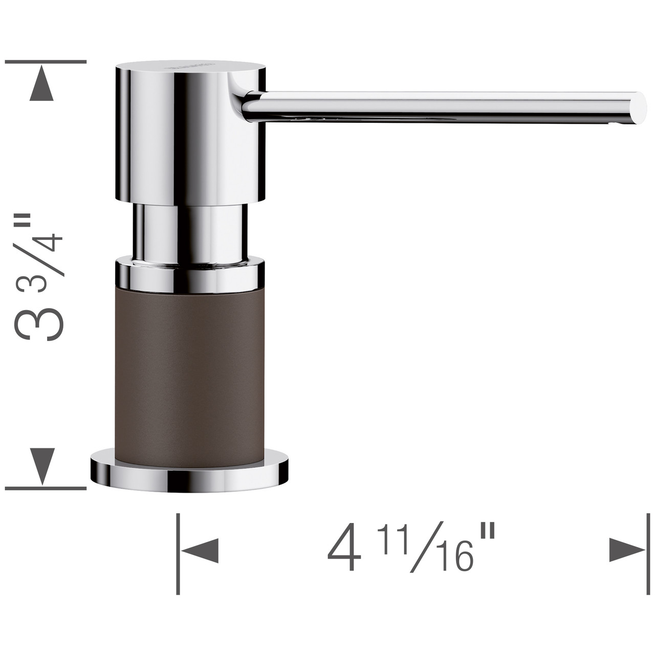 Blanco 402303 Lato Soap Dispenser in Chrome/Café