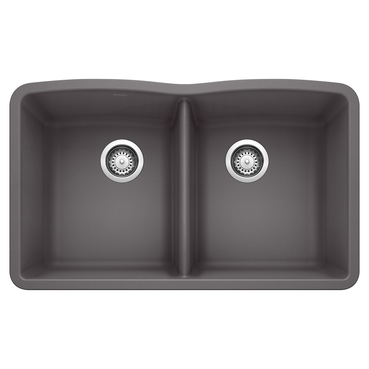 Blanco KA-441470 Diamond Equal Double Bowl Sink Kit in Cinder