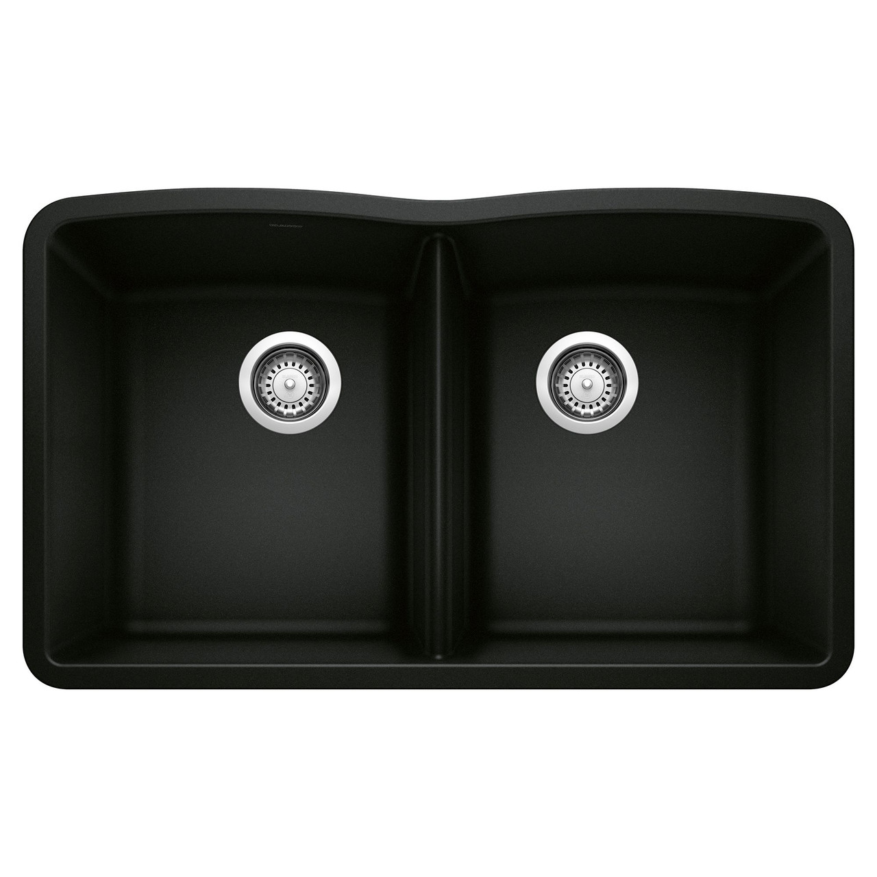 Blanco KA-442913 Diamond Equal Double Bowl Sink Kit in Coal Black