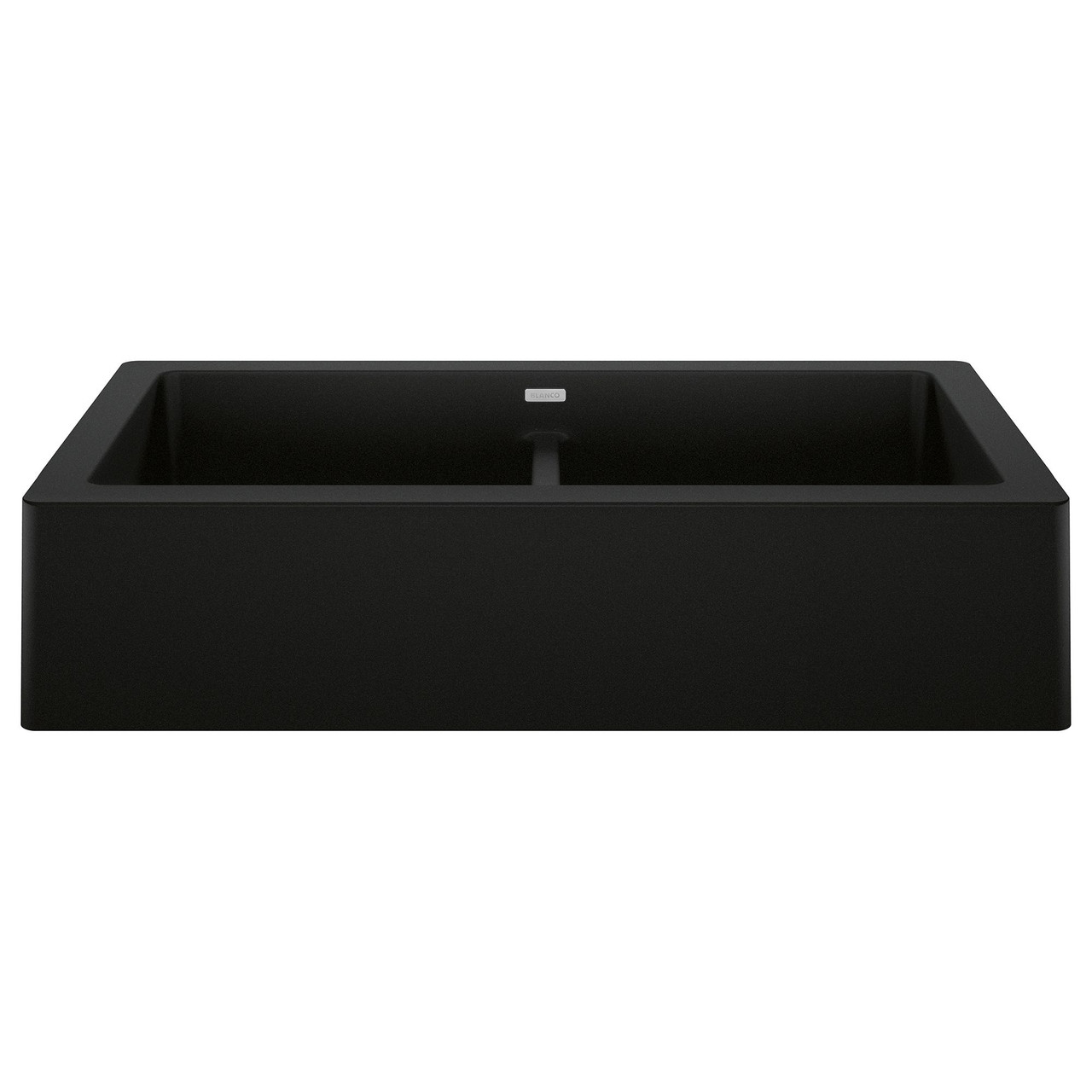 Blanco KA-526554 Vintera 33" Equal Double Apron Sink Kit in Coal Black