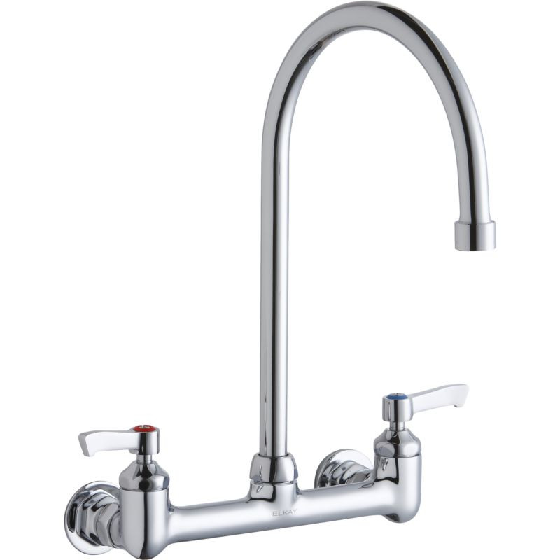 Elkay LK940GN08L2H Commercial 2-Hole Faucet in Chrome