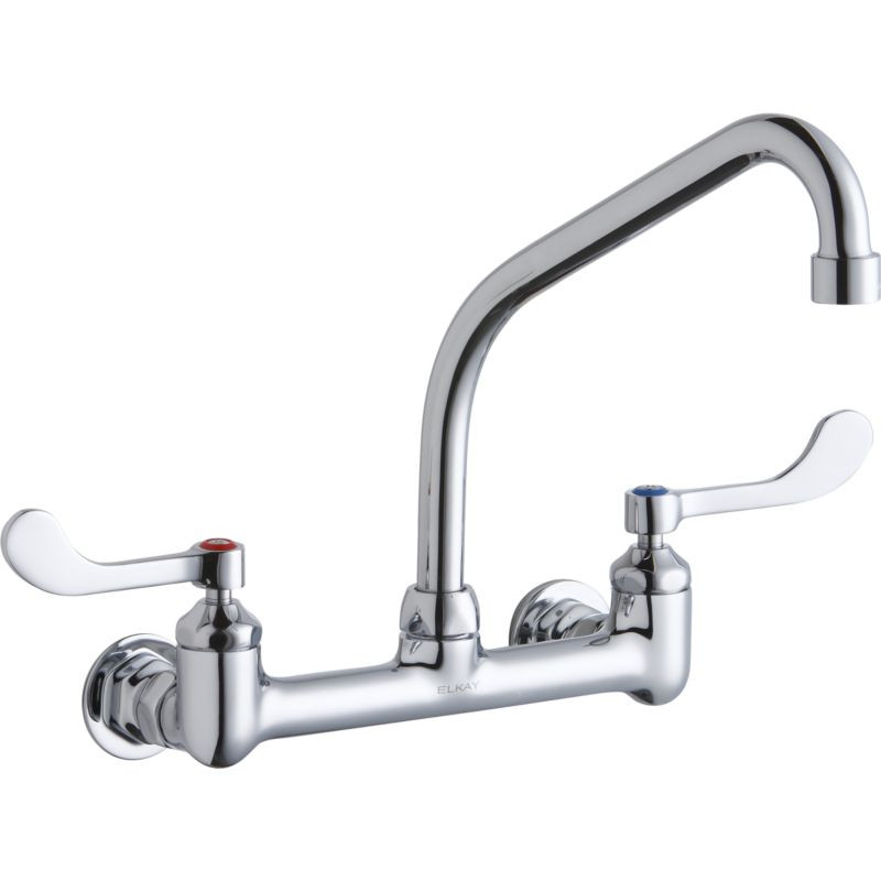 Elkay LK940HA08T4H Commercial 2-Hole Faucet in Chrome