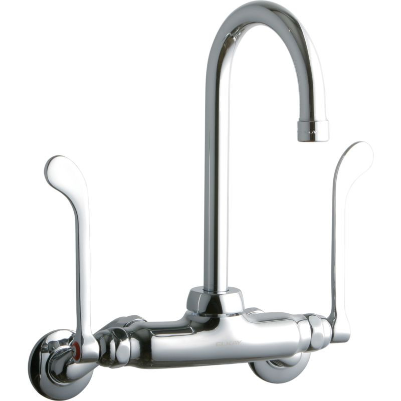 Elkay LK945GN05T6T Commercial 2-Hole Faucet in Chrome