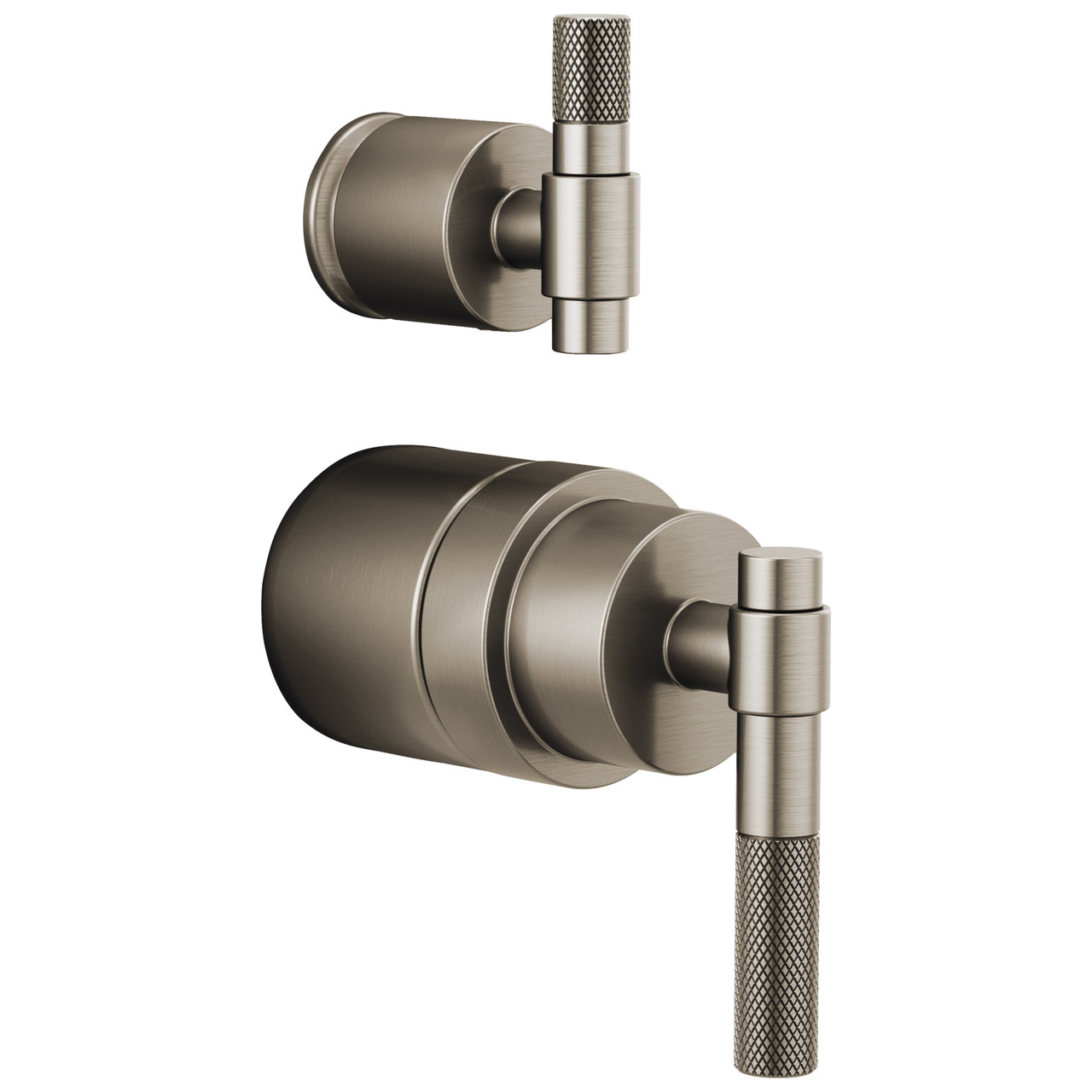Pressure Balance Valve Trim T-Lever Handle Kit in Luxe Nickel