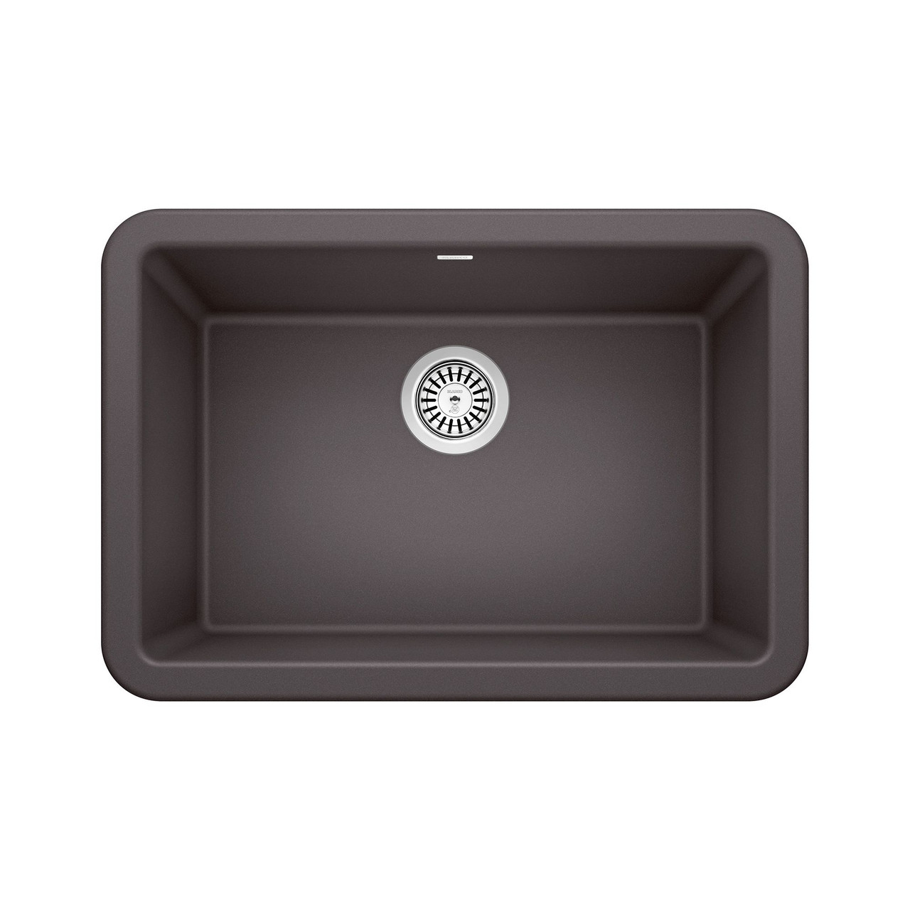 Blanco 27-in x 19-in Granite Single Bowl Apron Front Farmhouse Kitchen Sink in Cinder
