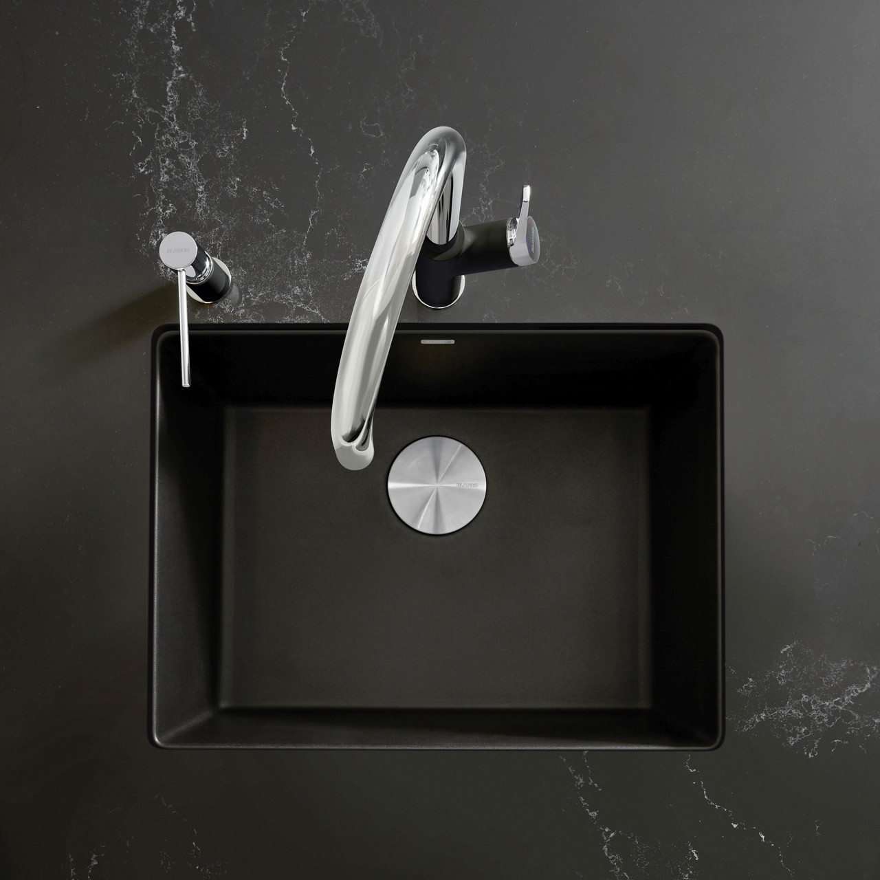 Blanco 442928 Precis 24" Single Bowl in Coal Black