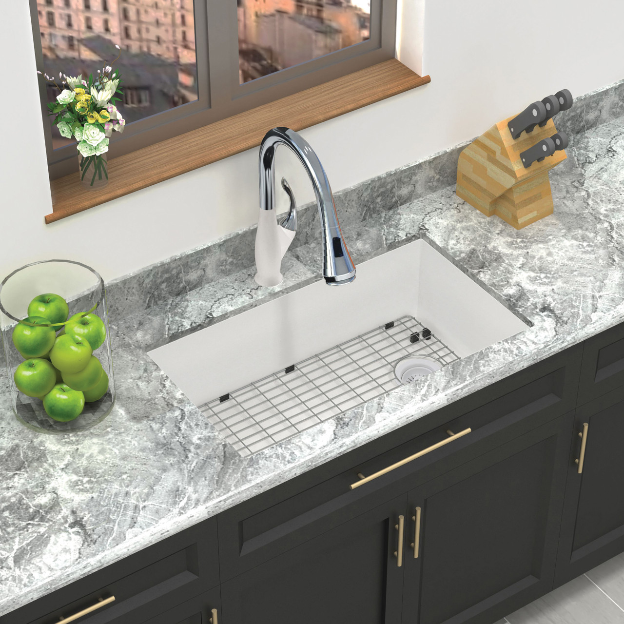 Radius RUSS3118-01-KIT Radius Radius All-In-One Undermount Kitchen Sink Kit