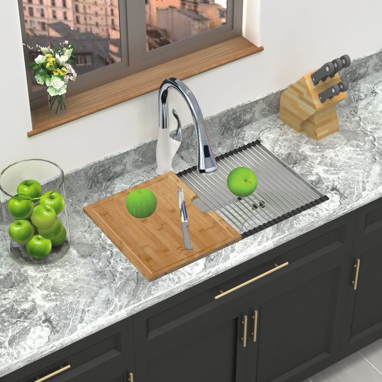 Radius RUSS3118-01-KIT Radius Radius All-In-One Undermount Kitchen Sink Kit