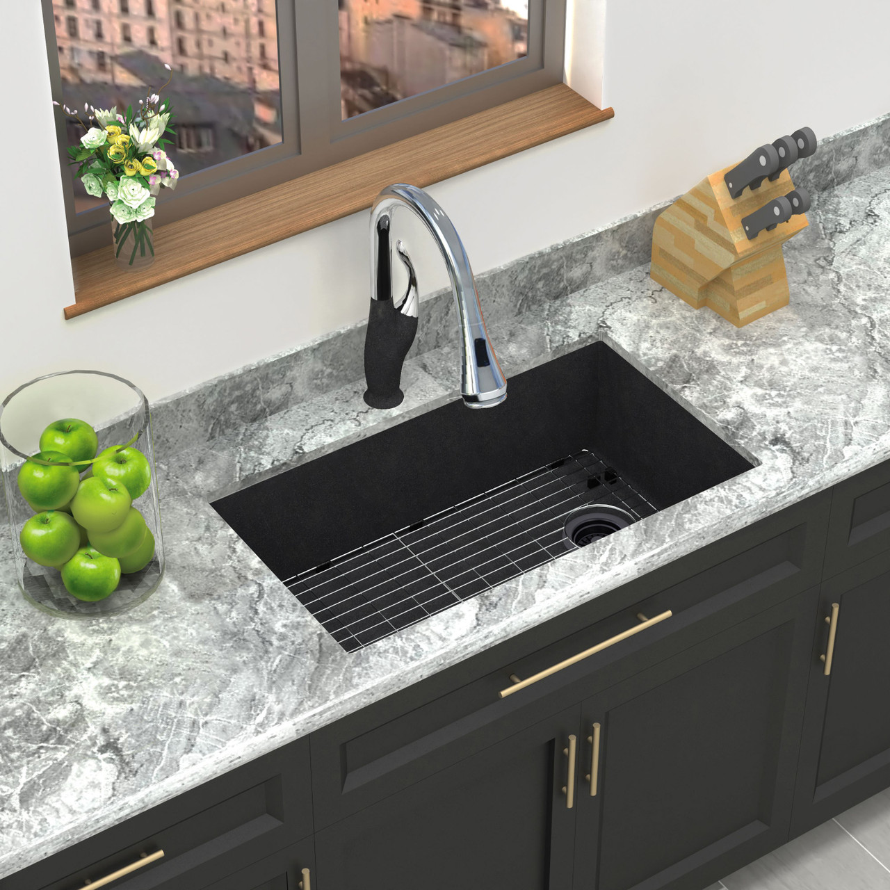 Radius RUSS3118-09-KIT Radius Radius All-In-One Undermount Kitchen Sink Kit