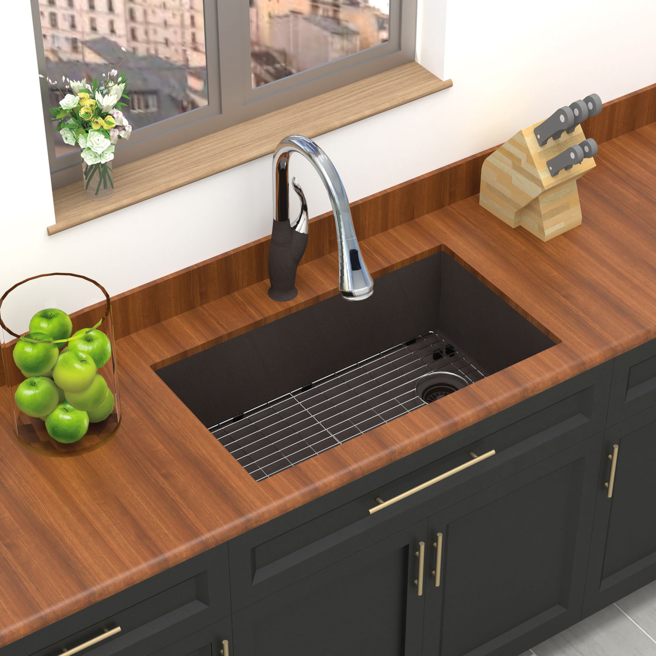 Radius RUSS3118-12-KIT Radius Radius All-In-One Undermount Kitchen Sink Kit