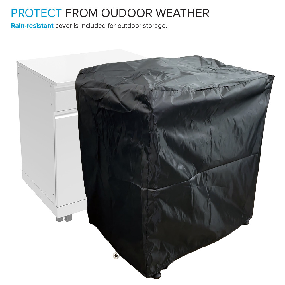 OUC3224 Outdoor Kitchen 32-in x 24-in x 37-in Single Utility Cabinet, Stainless Steel