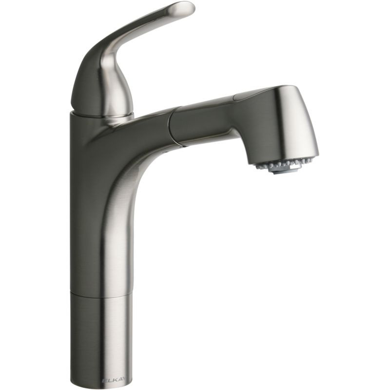 Pull-Out Kitchen Single-Hole Faucet in Brushed Nickel
