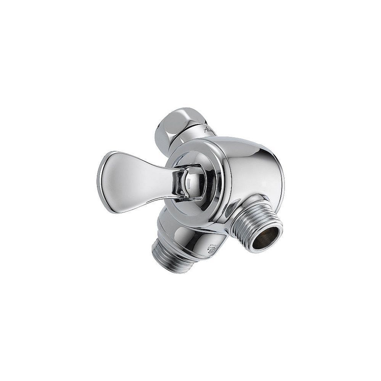 3-Way Shower Arm Diverter with Hand Shower Mount in Polished Chrome