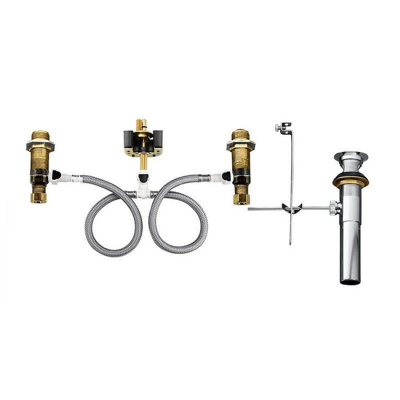 Moen 9000 1/2in IPS 8in - 16in Centers Widespread Faucet Valve with Drain Assembly