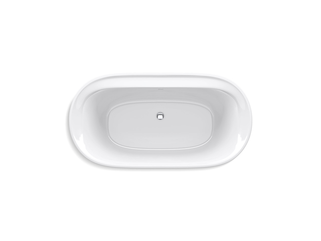 Sterling Spectacle 60"x32" Oval Acrylic Freestanding Bathtub in White Sterling Spectacle 60"x32" Oval Acrylic Freestanding Bathtub in White