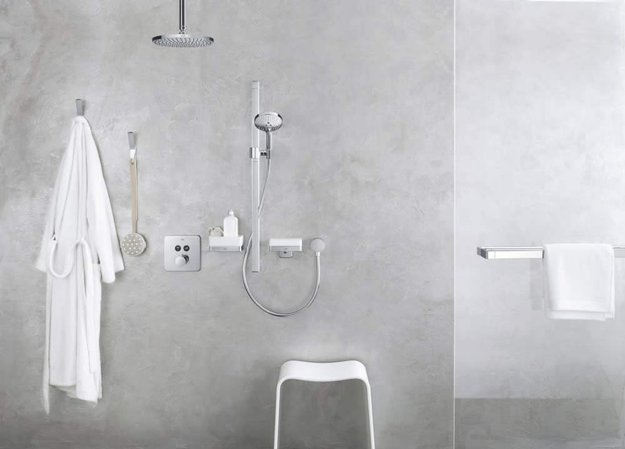 Shower Basket in Brushed Nickel Finish Shower Basket in Brushed Nickel Finish
