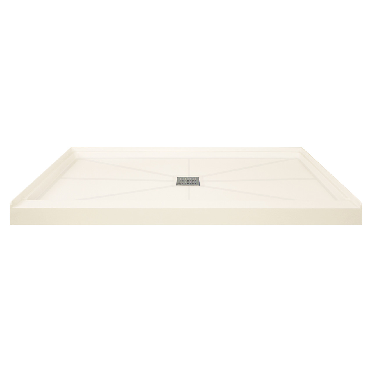Transolid FL6034C-32 Linear Shower Base with Center Drain, Cameo