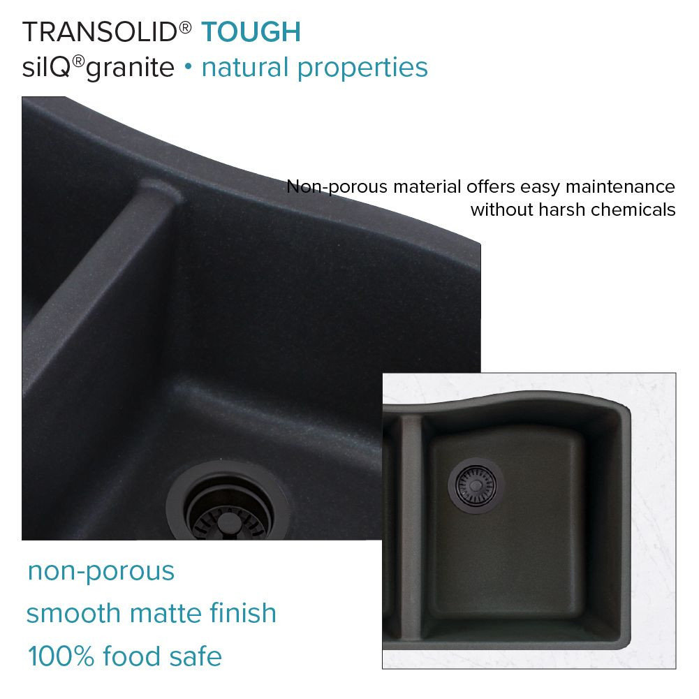 Aversa AUDE3219-09-KIT Aversa Radius All-In-One Undermount Kitchen Sink Kit