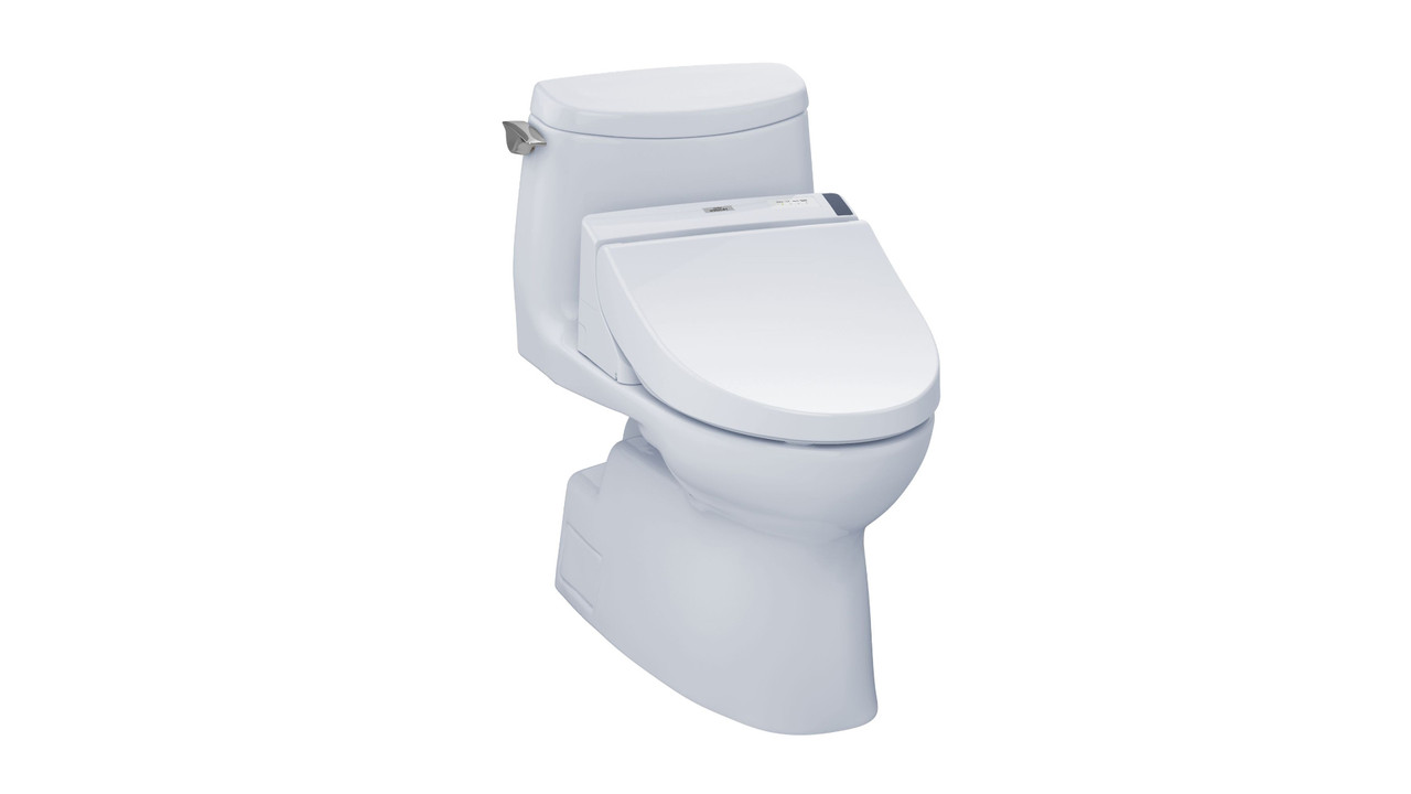 1.0 GPF One-Piece Elongated Bowl with Single Flush and Washlet+ C200 Washlet in Cotton 1.0 GPF One-Piece Elongated Bowl with Single Flush and Washlet+ C200 Washlet in Cotton
