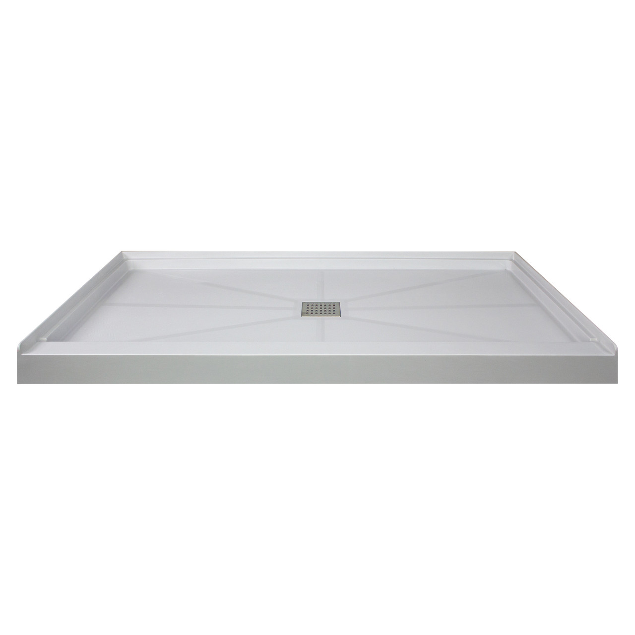 Transolid FL6034C-39 Linear Shower Base with Center Drain, Gray