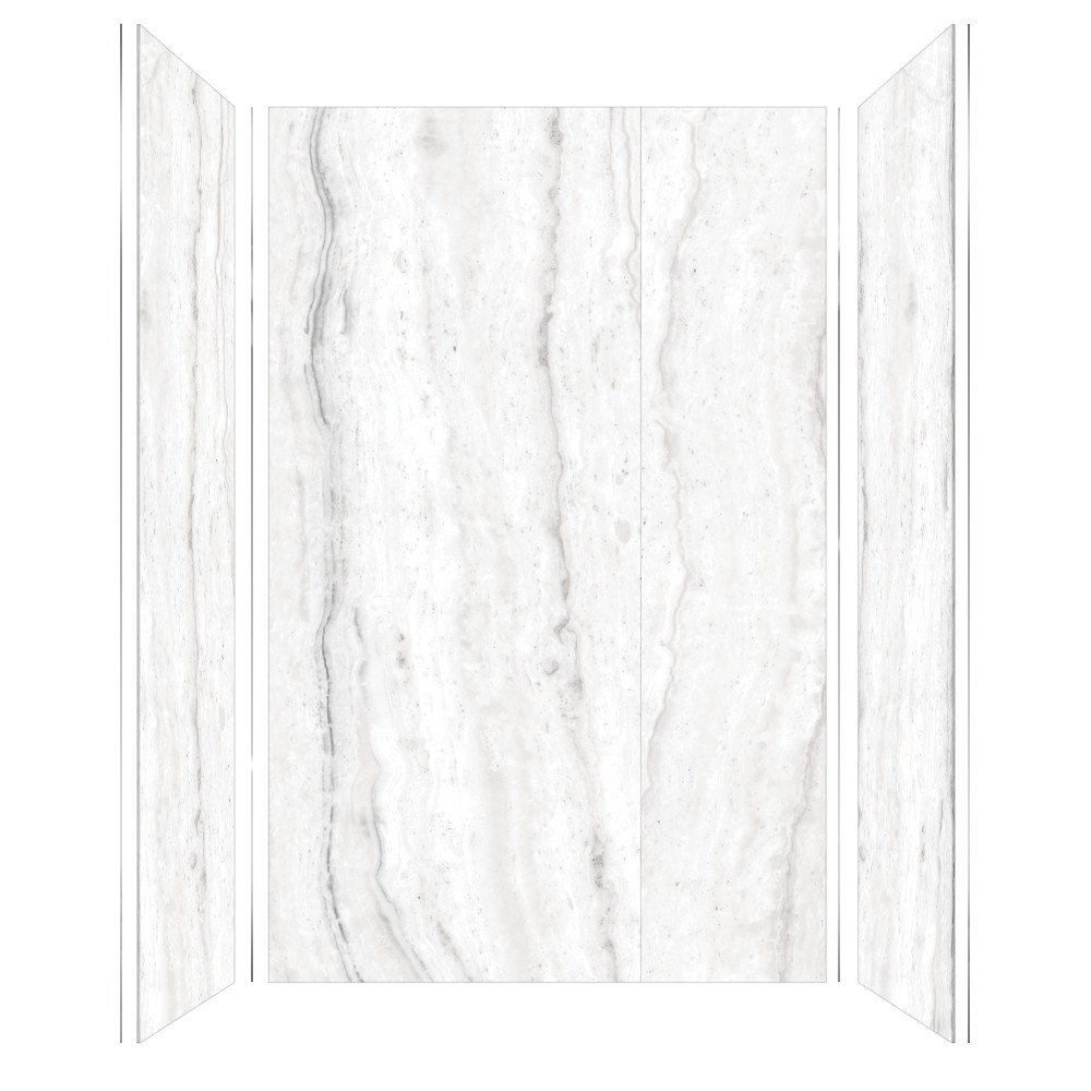 TWKE603696-KI31G Titan 60-in x 36-in x 96-in Eco Shower Wall Trimmable Kit, Savanna Grey (Glossy)