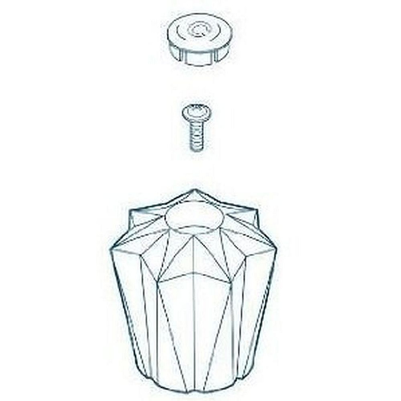 Two Clear Knob Handle Kit Two Clear Knob Handle Kit