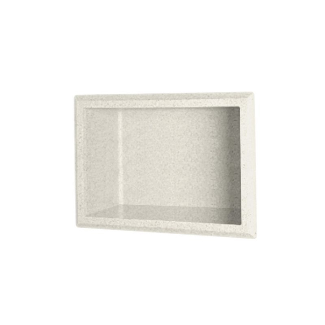 4.125-in D x 7.5-in W x 10.75-in H Solid Surface Soap Dish in Glacier