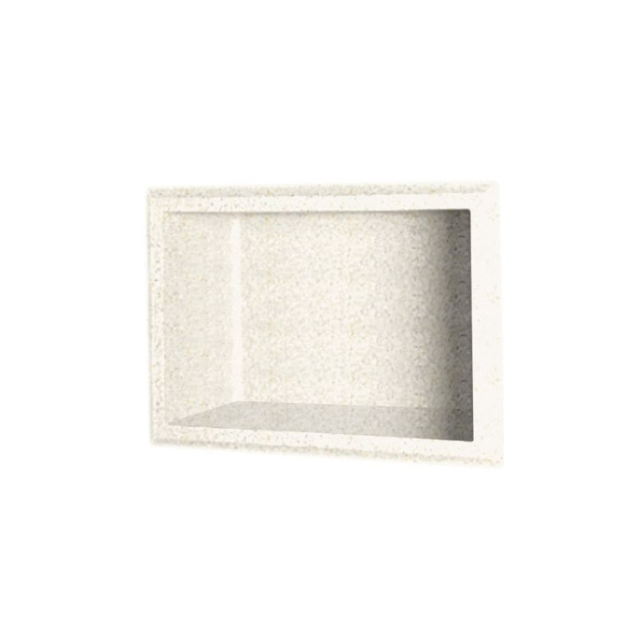 4.125-in D x 7.5-in W x 10.75-in H Solid Surface Soap Dish in Baby's Breath