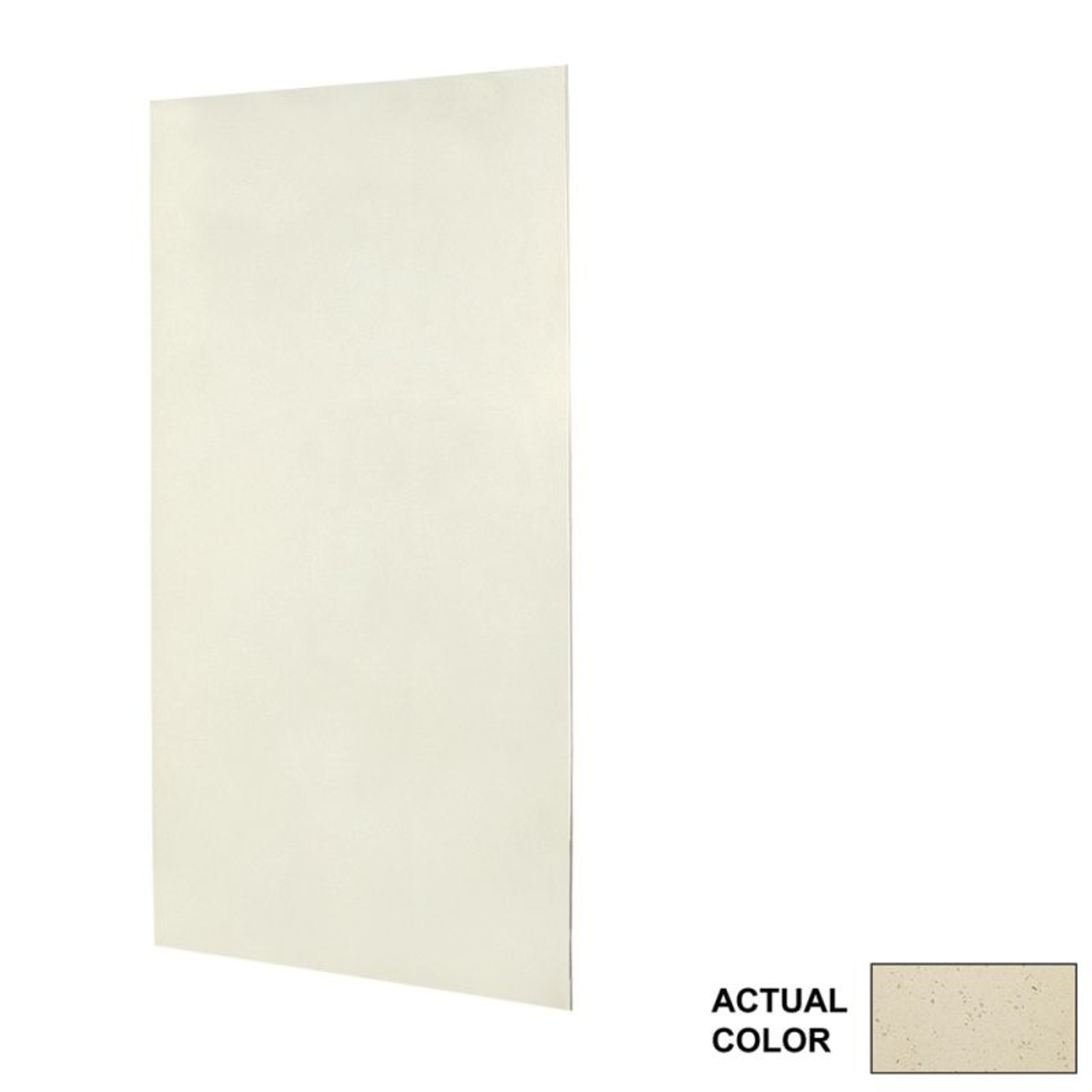 48-in W x 96-in H Solid Surface Shower Wall Panel in Crystal Cream