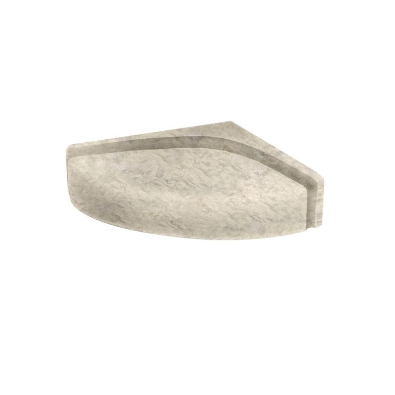 16.313-in D x 16.313-in W x 4-in H Solid Surface Shower Seat in Mountain Haze