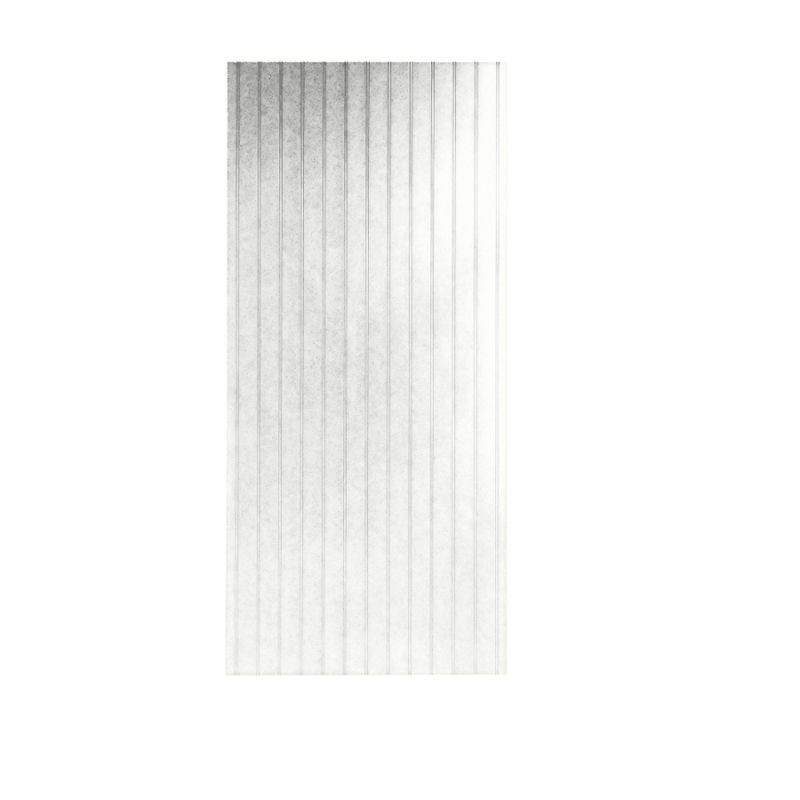 DWP-3696BB-1-011 36-in W x 96-in H Solid Surface Shower Wall Panel in Tahiti White