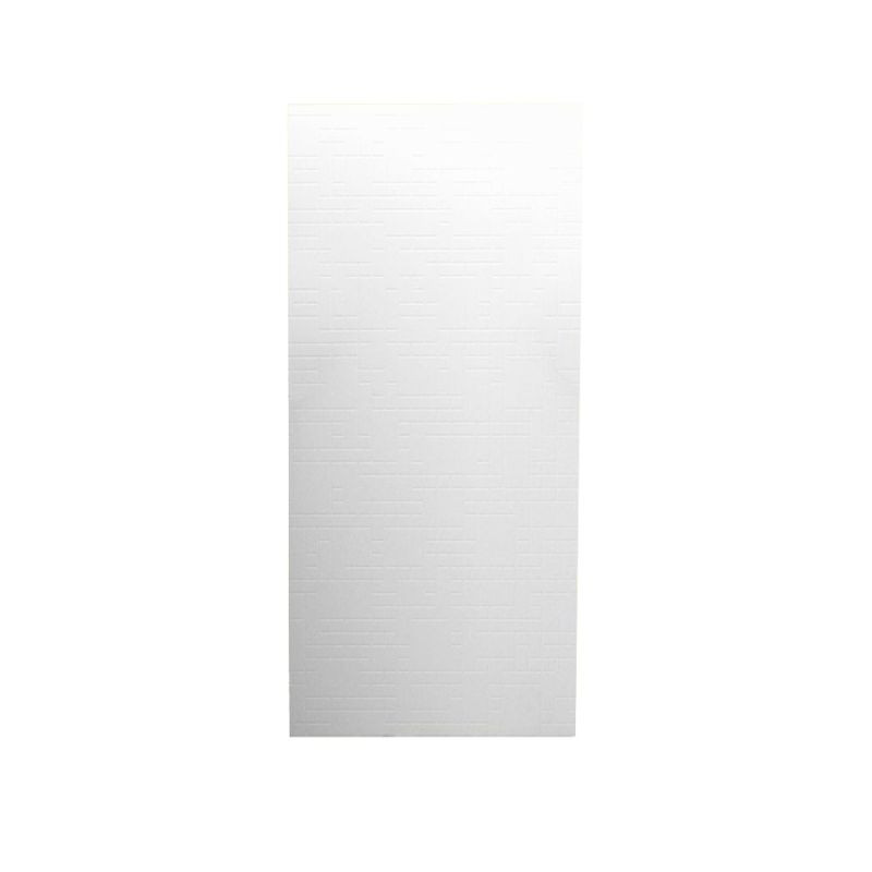Swan DWP-3696GO-1-010 36-in W x 96-in H Solid Surface Shower Wall Panel in White