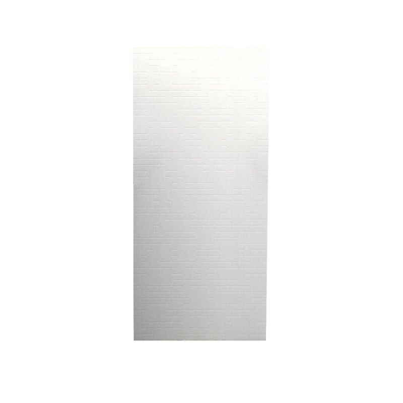 Swan DWP-3696GO-1-011 36-in W x 96-in H Solid Surface Shower Wall Panel in Tahiti White