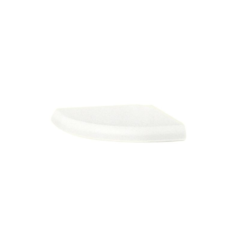 4.75-in D x 4.75-in W x 1-in H Solid Surface Soap Dish in Tahiti White