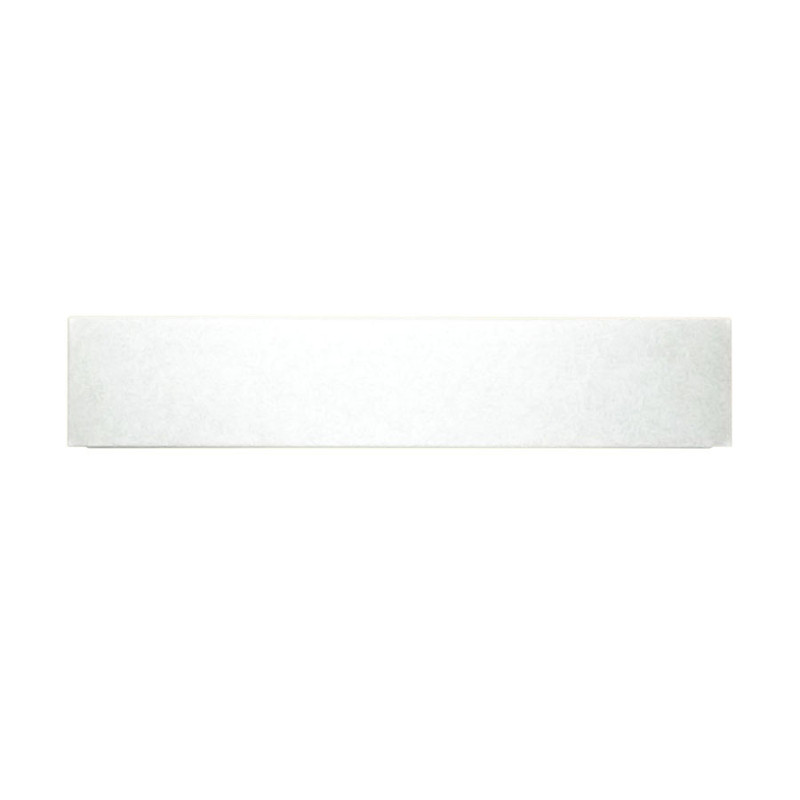 12-in D x 60-in W x 1-in H Solid Surface Shower Floor Ramp in White