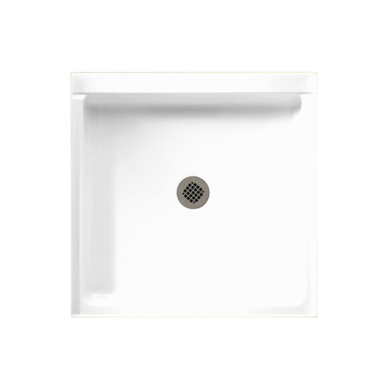 32-in D x 32-in W x 5.5-in H Veritek Shower Base in White