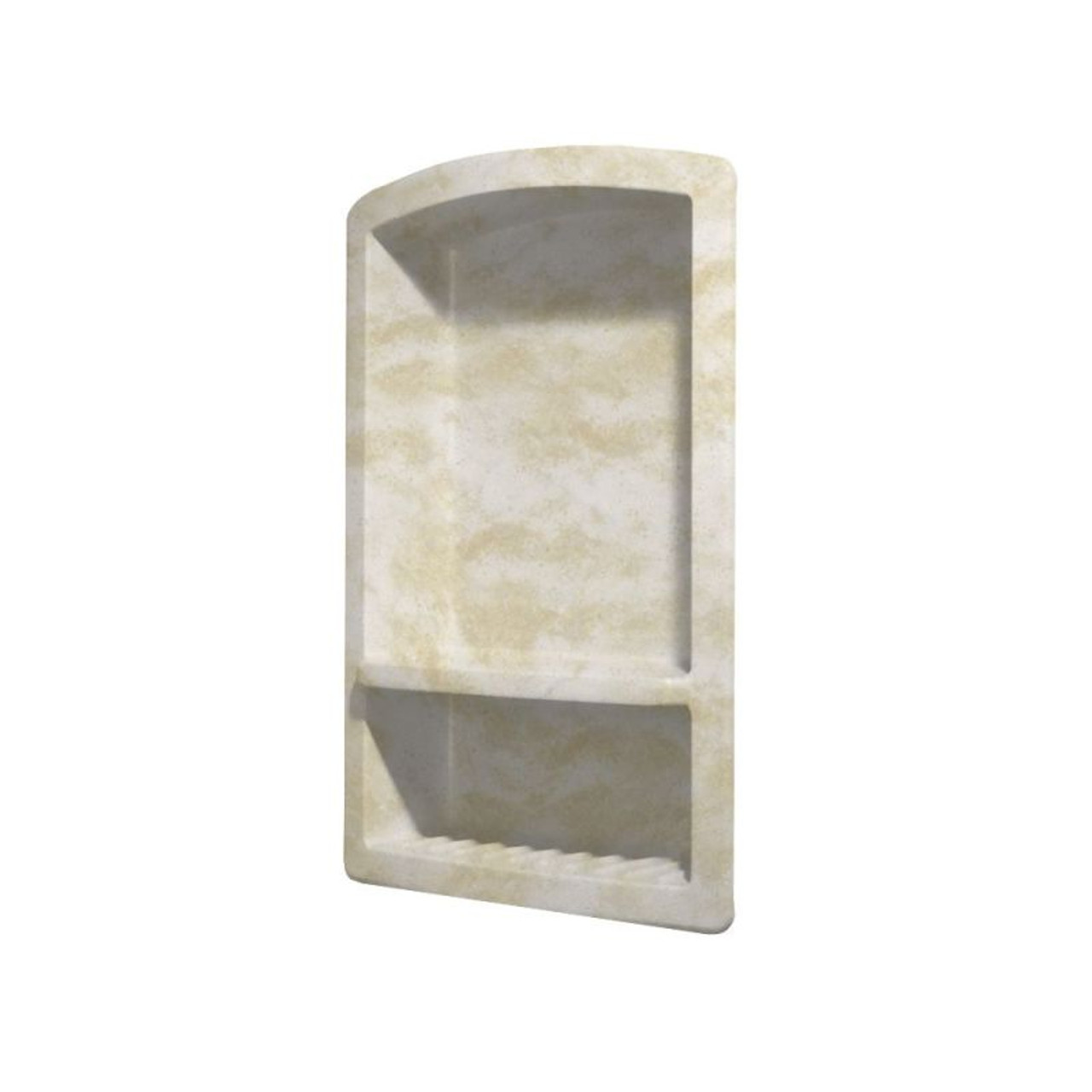 4.313-in D x 15-in W x 22-in H Solid Surface Soap Dish in Cloud White