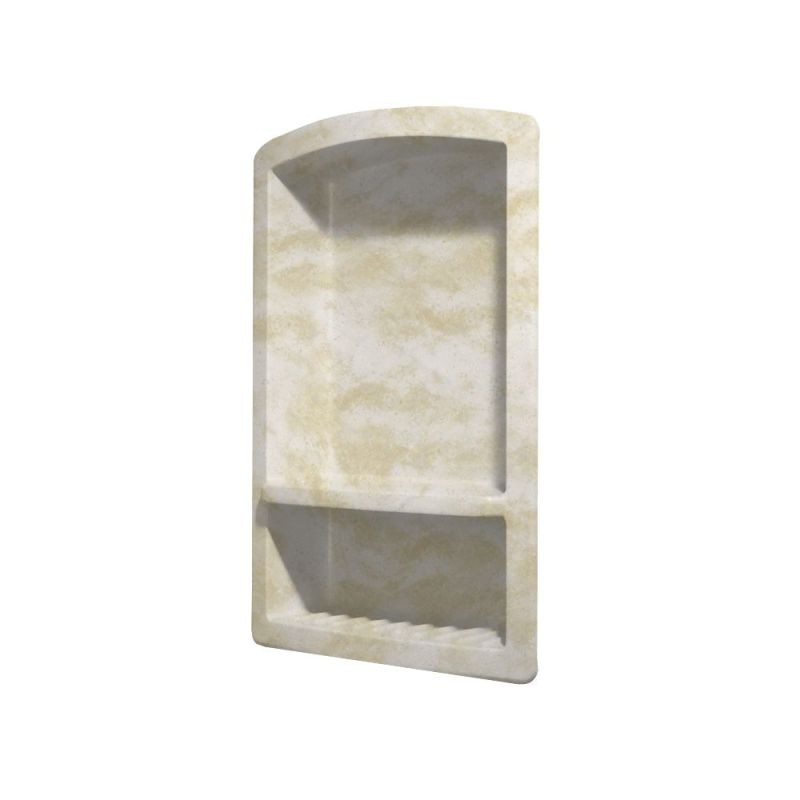 4.313-in D x 15-in W x 22-in H Solid Surface Soap Dish in Cloud White