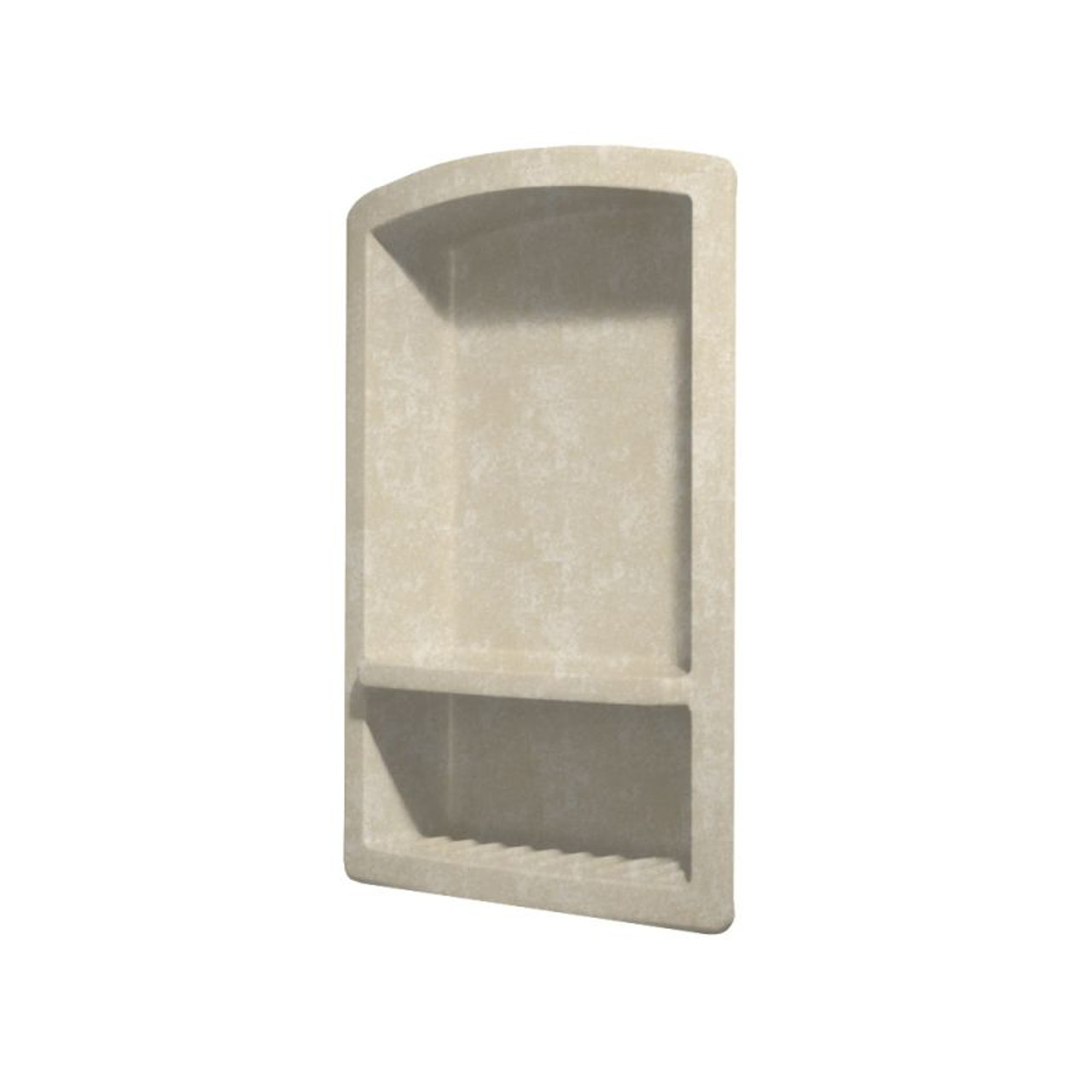4.313-in D x 15-in W x 22-in H Solid Surface Soap Dish in Cloud Bone