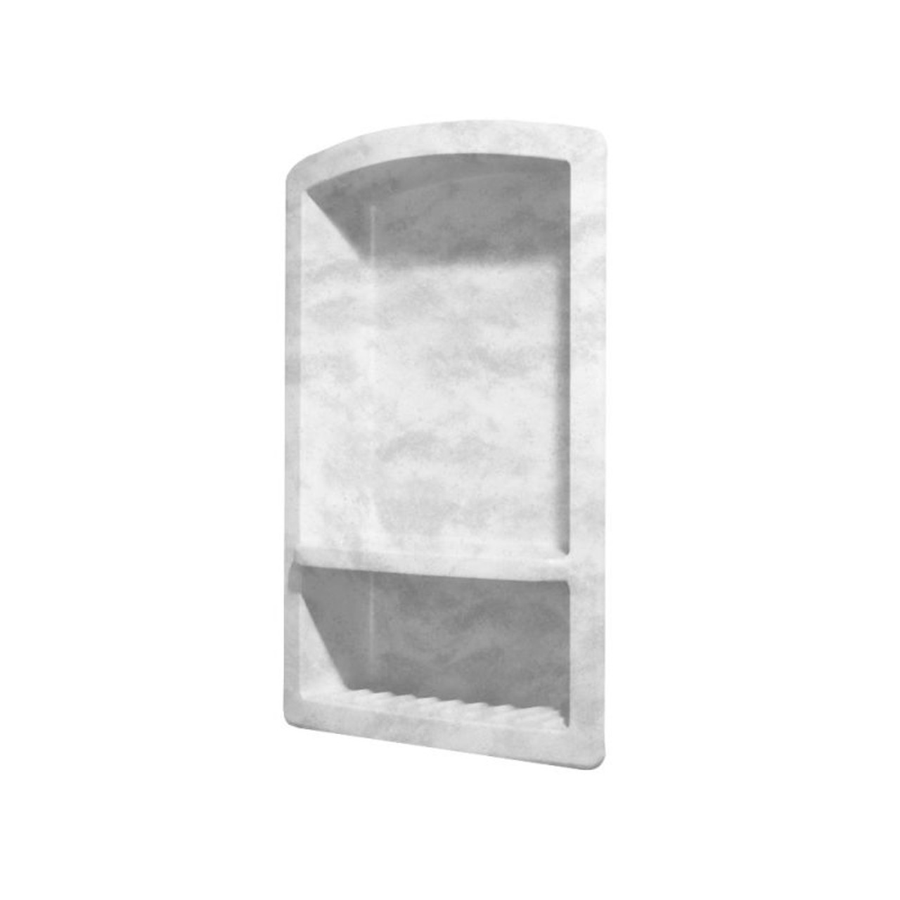 4.313-in D x 15-in W x 22-in H Solid Surface Soap Dish in Ice