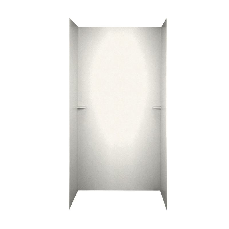 36-in D x 48-in W x 72-in H Solid Surface Shower Wall Surround in Tahiti Ivory