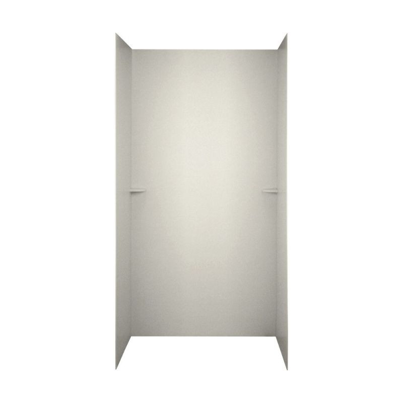 36-in D x 48-in W x 72-in H Solid Surface Shower Wall Surround in Glacier