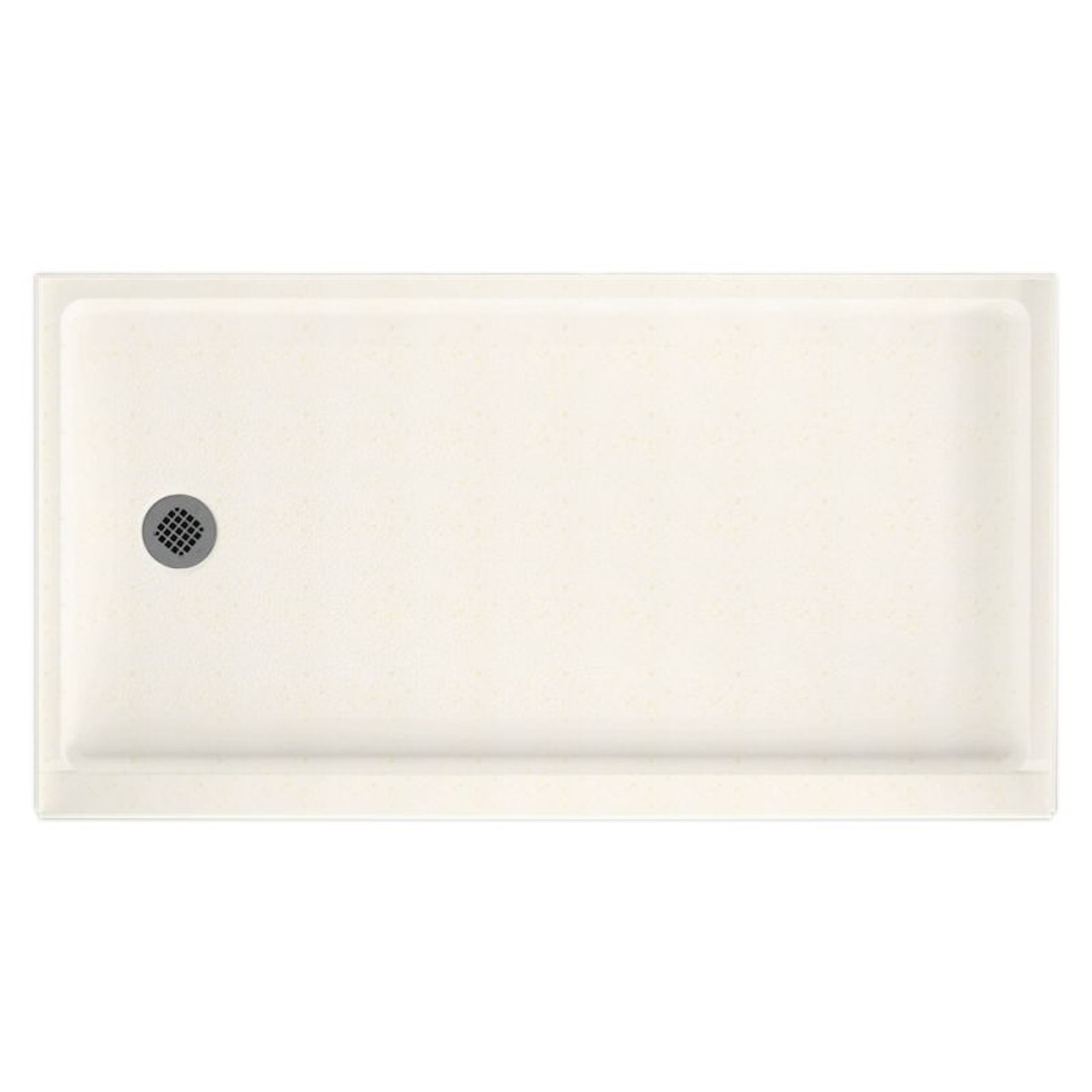 32-in D x 60-in W x 4.3125-in H Solid Surface Shower Base with Left-Hand Drain in Baby's Breath