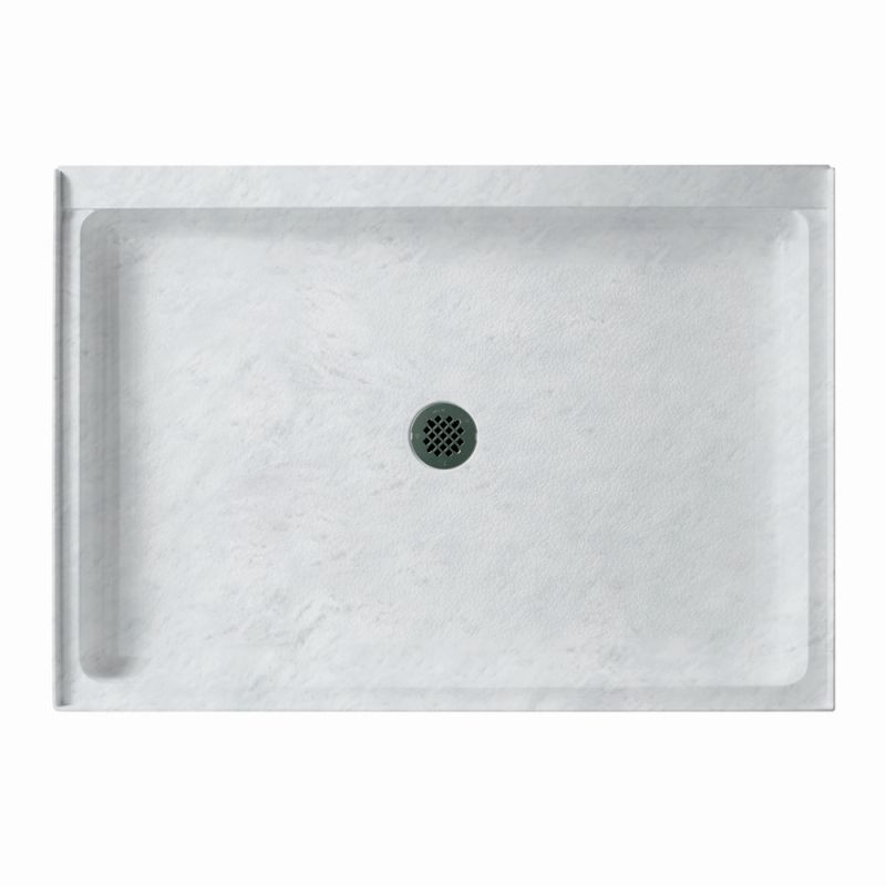 48.375-in W x 34.188-in D x 5.5-in H Solid Surface Shower Base in Tundra
