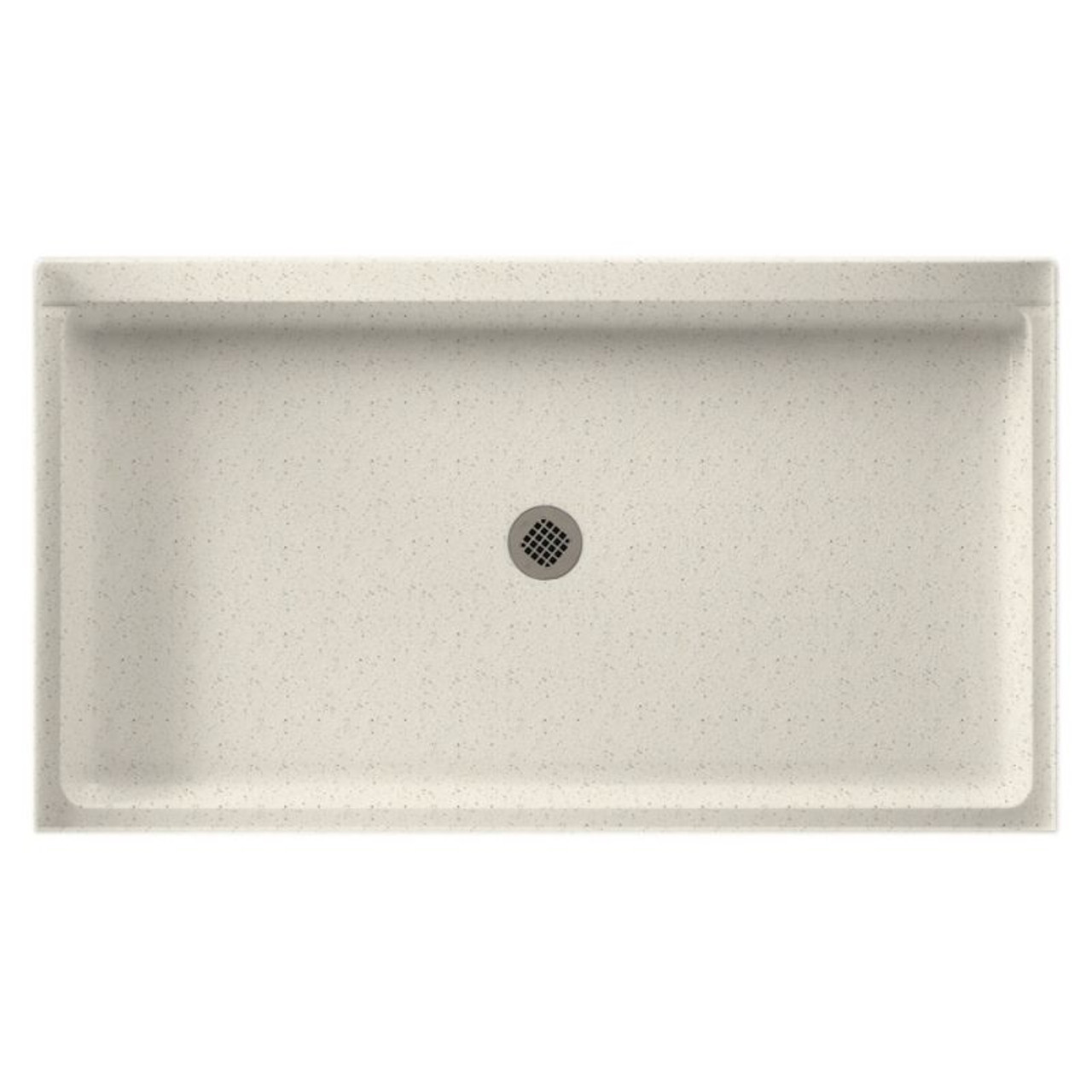 60.375-in D x 34.188-in W x 5.5-in H Solid Surface Shower Base in Tahiti Matrix