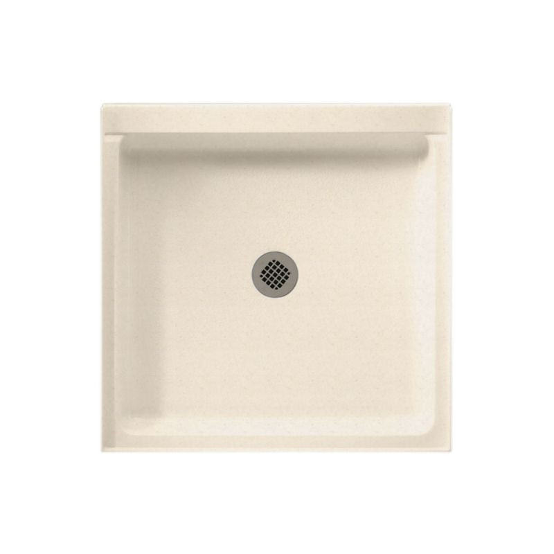 36.375-in D x 36.188-in W x 5.5-in H Solid Surface Shower Base in Tahiti Sand