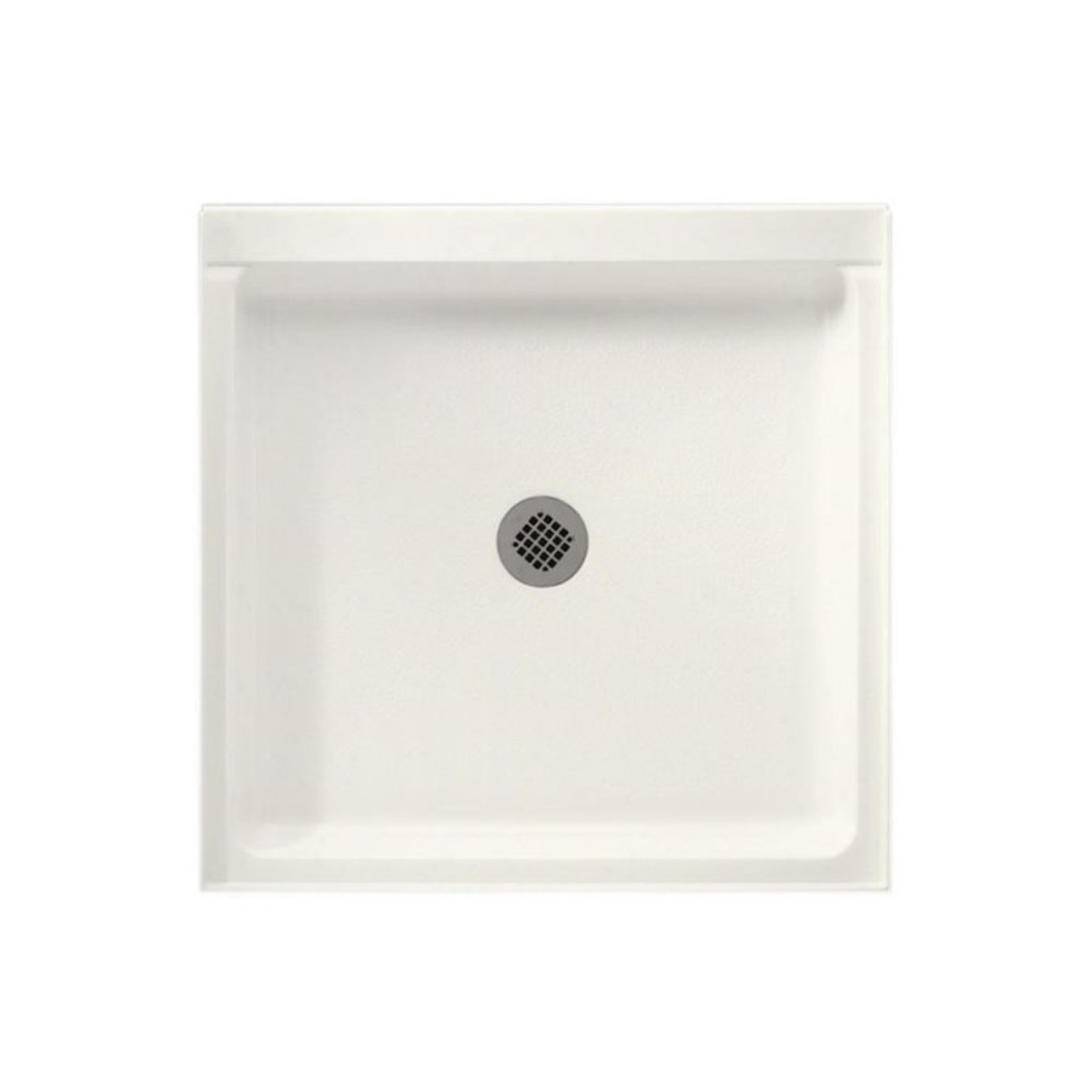36.375-in D x 36.188-in W x 5.5-in H Solid Surface Shower Base in Tahiti Ivory