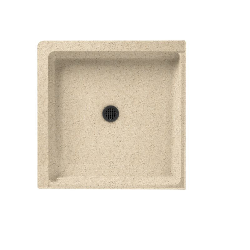 36.063-in D x 36.063-in W x 5.5-in H Solid Surface Shower Base in Bermuda Sand