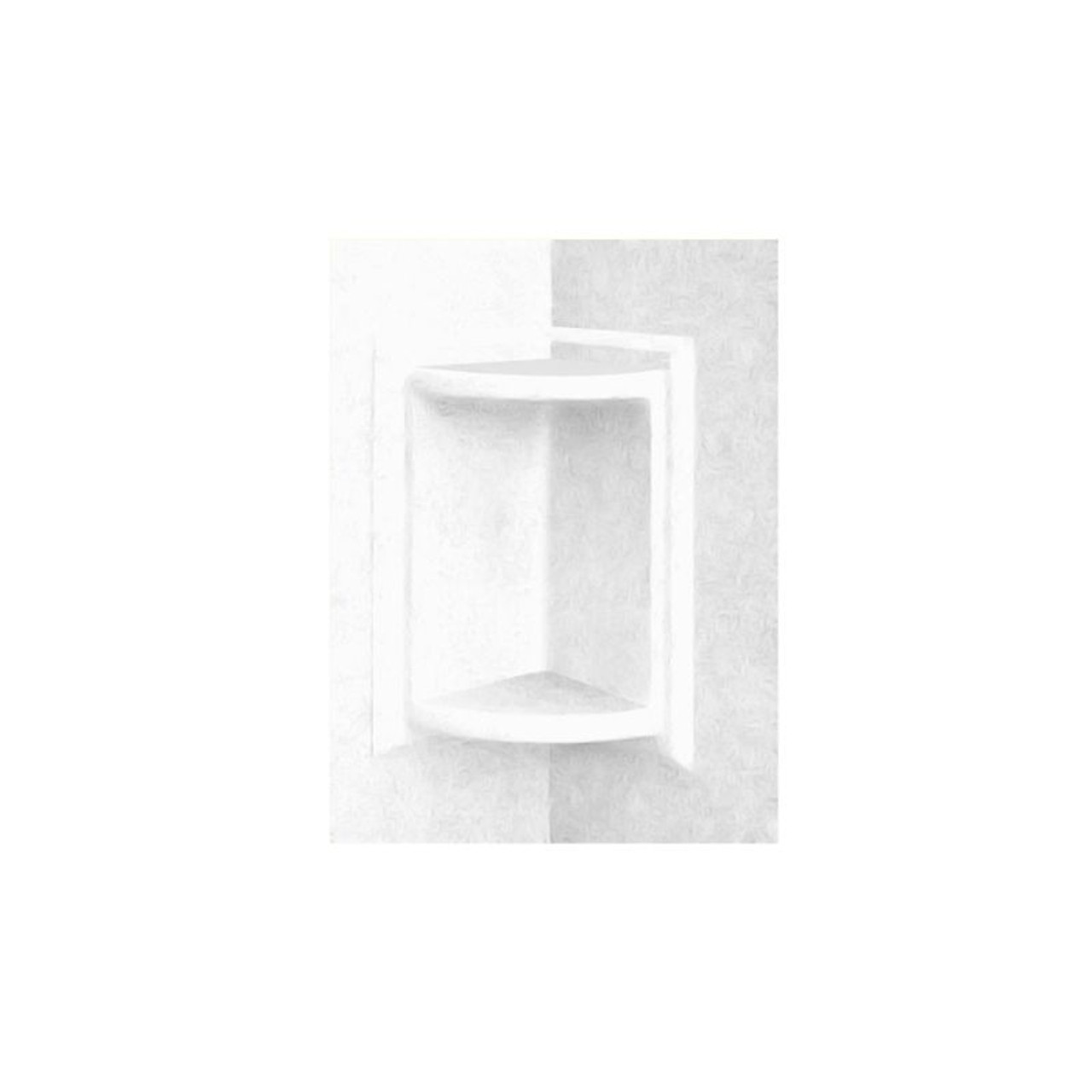 5.75-in D x 5.75-in W x 11-in H Solid Surface Soap Dish in White