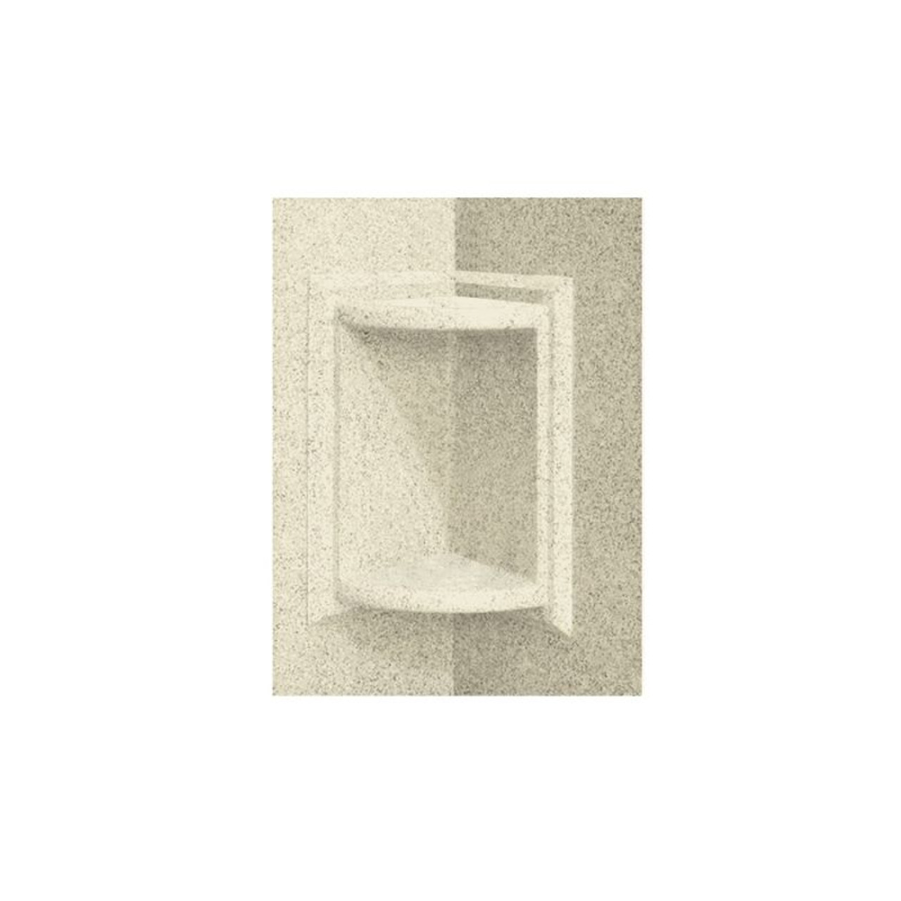 5.75-in D x 5.75-in W x 11-in H Solid Surface Soap Dish in Bone